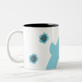 personalisierte Monogrammatikalische Initialen, Na Zweifarbige Tasse