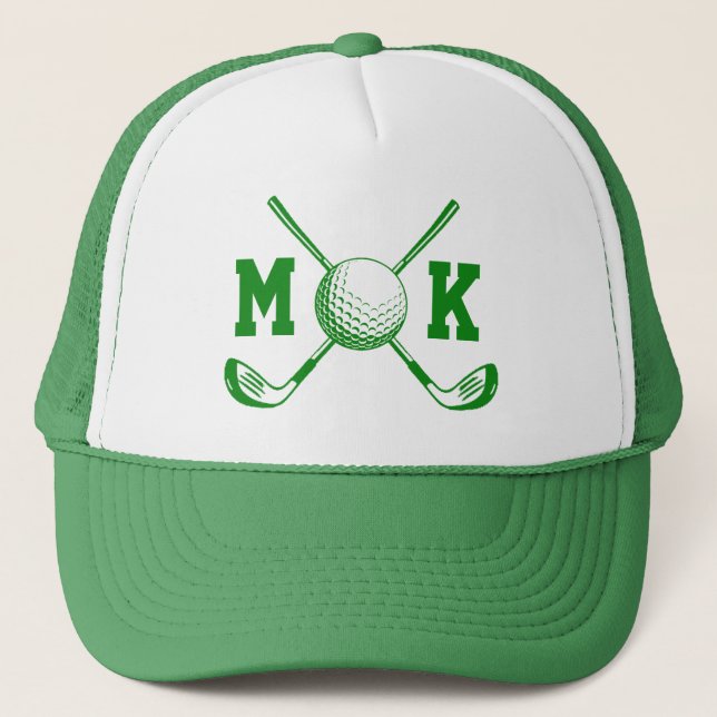 Personalisierte monogrammierte Anfangsbuchstabe Na Truckerkappe (Vorderseite)