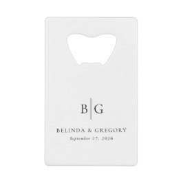 Personalisierte monogrammierte Anfangsbuchstaben H Geldbeutel Flaschenöffner