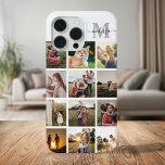 Personalisierte Monographie Case-Mate iPhone Hülle<br><div class="desc">Personalisiertes Foto Collage Monogram iPhone Case</div>