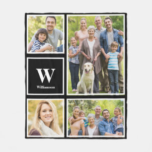 Personalisierte Monographie Ihrer Fotokassettenfam Fleecedecke