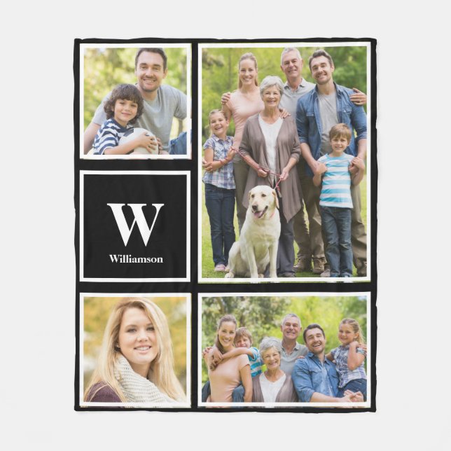 Personalisierte Monographie Ihrer Fotokassettenfam Fleecedecke (Vorderseite)