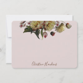 Personalisierte Moody Elegante Wildblume Blues Blu Mitteilungskarte