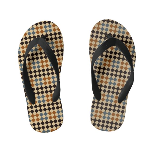Personalisierte Mosaikfliese Kinderbadesandalen (Fußbett)