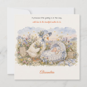Personalisierte Mother Goose Babywiege Baby Shower