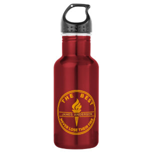 Personalisierte Motivations-Wasserflasche mit indi Edelstahlflasche