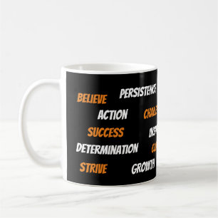 Personalisierte Motivierend Word Cloud-Tasse Kaffeetasse