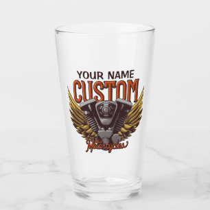 Personalisierte Motorrad-Adlerwochenfahrer-Garage Glas