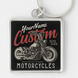 Personalisierte Motorrad-Rebell-Biker-Garage Schlüsselanhänger