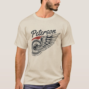 Personalisierte Motorräder Fliegender Reifen Biker T-Shirt