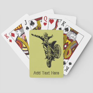 Personalisierte Motorradspielkarten Spielkarten
