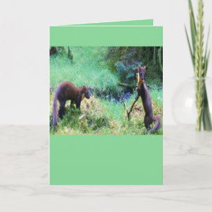 Personalisierte Mr & Mrs Baummarder-Date Night-Kar Karte