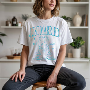 Personalisierte Mr. & Mrs Shirts, Frischvermählten T-Shirt