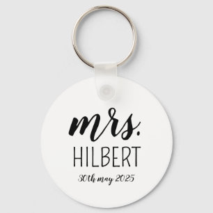 Personalisierte Mr und Mrs Hochzeitsparty – Benutz Schlüsselanhänger