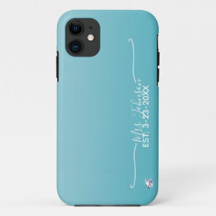 Personalisierte Mrs. Bride Surname Design Case-Mate iPhone Hülle