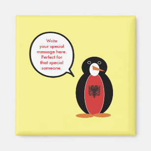 Personalisierte Ms. Penguin Albanien Magnet