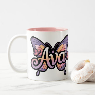 Personalisierte Mug - Ava Butterfly Design Tasse