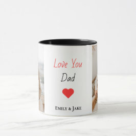 Personalisierte Mug Vatertag Geschenk mit Kinderna Tasse