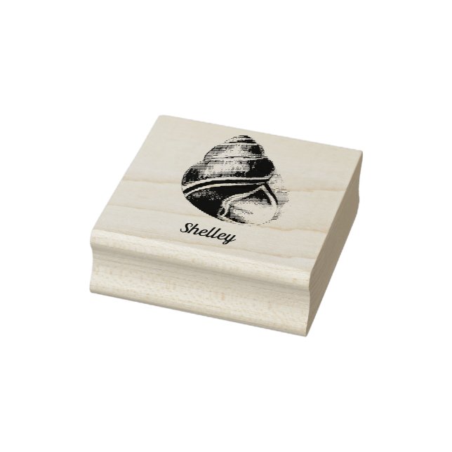 Personalisierte Muschel Gummistempel (Stempel)