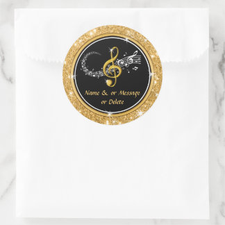 Personalisierte Musik-Sticker für Favoriten, Umsch Runder Aufkleber