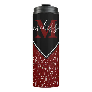 Personalisierte Musik-Symbole Thermo-Tumbler Thermosbecher