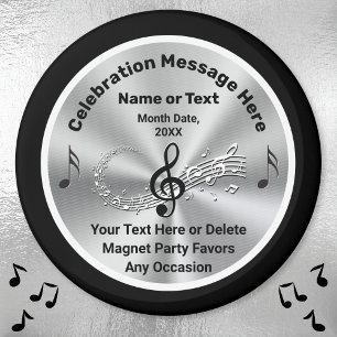 Personalisierte Musikparty-Geschenke, Noten Magnet