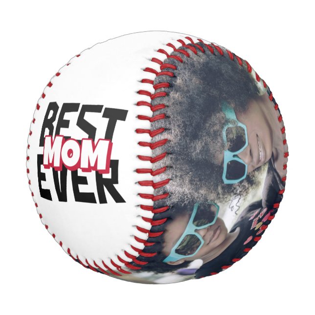 Personalisierte Mütter am Tag der Geburt Baseball (Schrägansicht)