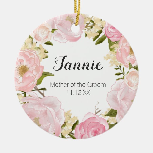 Personalisierte Mutter der BrauereiWeihnachtsschmu Keramik Ornament (Vorne)