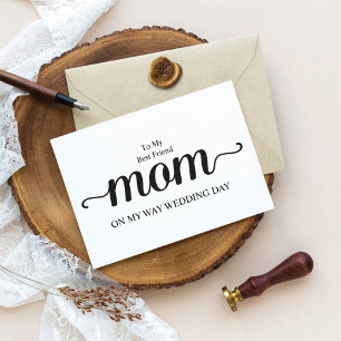 Personalisierte Mutter der Bride Card Dankeskarte