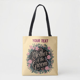 Personalisierte Mutter der Groom Floral Tote Tasch Tasche