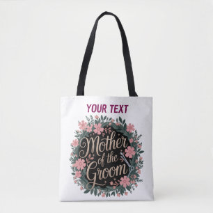 Personalisierte Mutter der Groom Floral Tote Tasch Tasche