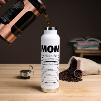 Personalisierte Mutter-Ernährungsfakten mit Fotos Trinkflasche