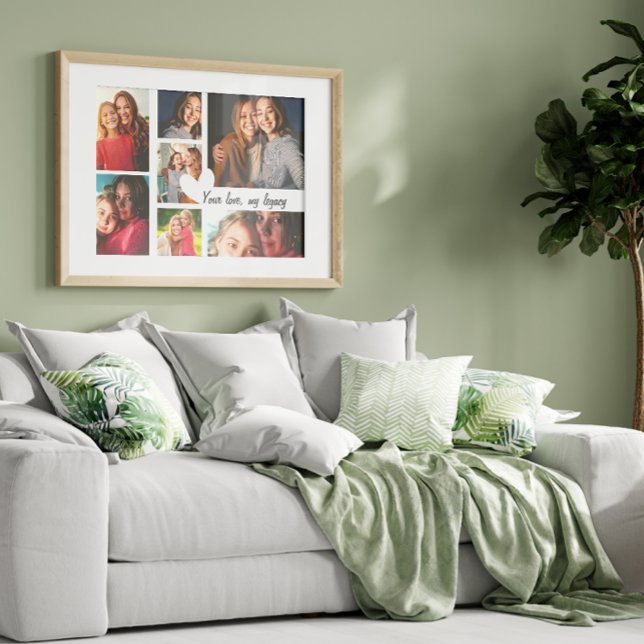 Personalisierte Muttertagsfotografie Poster (Give Mom the gift of love and moments that matter. Showcase your favorite memories together :))