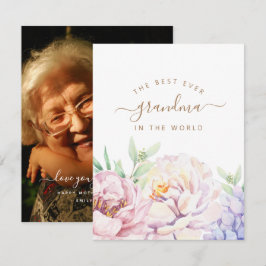 Personalisierte Muttertagskarte für Oma Feiertagskarte