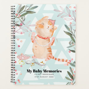 Personalisierte My Baby Memories Prinzessin Kitten Planer