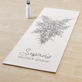 Personalisierte mystische "Name's Sacred Space" Yo Yogamatte