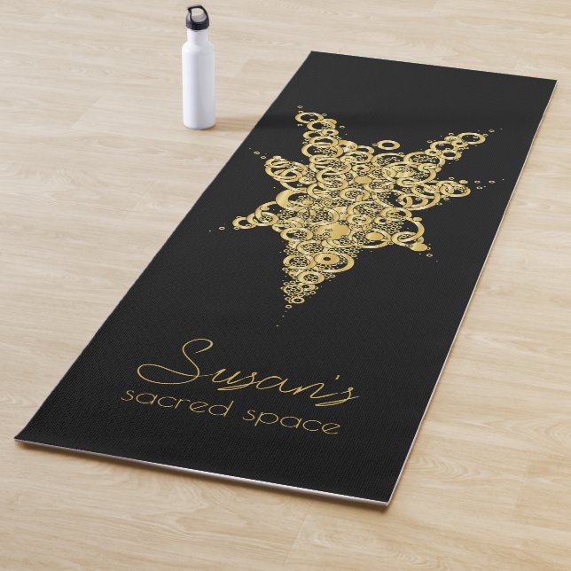 Personalisierte mystische "Name's Sacred Space" Yo Yogamatte (Beispiel)