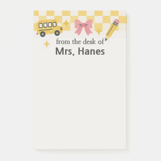 Personalisierte Nachhinweise für Lehrer an der Taf Post-it Klebezettel