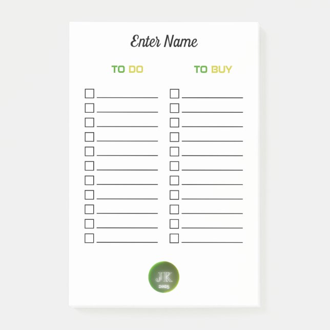 Personalisierte Nachhinweise zum Kauf von JK 2025 Post-it Klebezettel (Vorderseite)