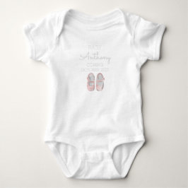 Personalisierte Nachname Ankündigung Baby Girl Sho Strampler