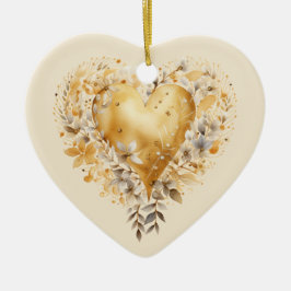Personalisierte Nachricht Farbenfrohe Herzgeschenk Keramik Ornament