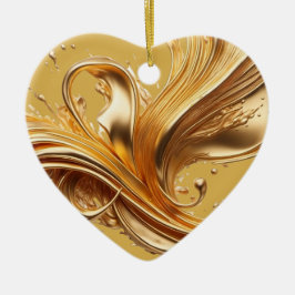 Personalisierte Nachricht Farbiges Herzgeschenk "G Keramik Ornament