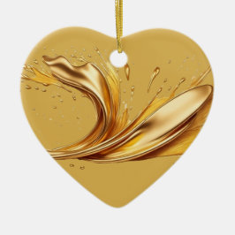 Personalisierte Nachricht Farbiges Herzgeschenk "G Keramik Ornament