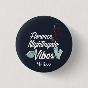 Personalisierte Nachtigall-Schwester-Schüler-Vibes Button