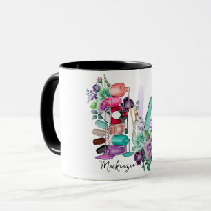 Personalisierte Nageltechnikerin Tasse