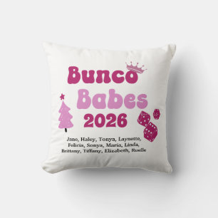 Personalisierte Name Bunco Babes Kissen