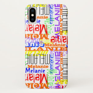 Personalisierte Name-Collage bunt Case-Mate iPhone Hülle
