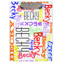 Personalisierte Name-Collage bunt
