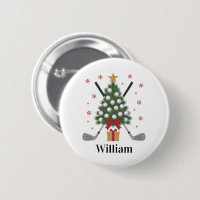 Personalisierte Name Golfbaum-Ausrüstung Weihnacht