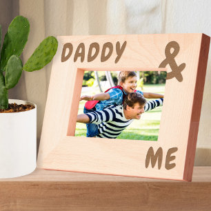 Personalisierte Namen Big and Bold Daddy and Me Geätzte Rahmen